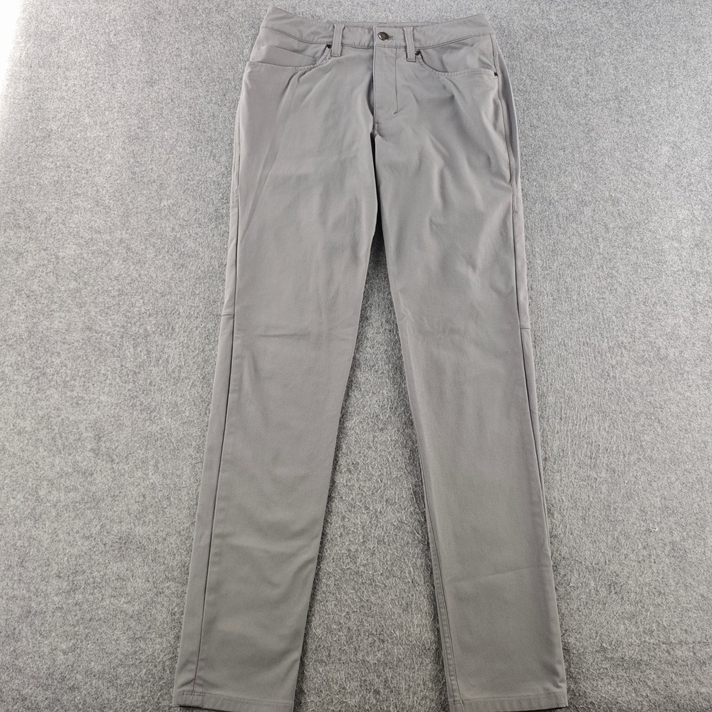 Lululemon ABC Slim Fit Pant Mens 29x32 Gray Technical Five Pocket Trousers